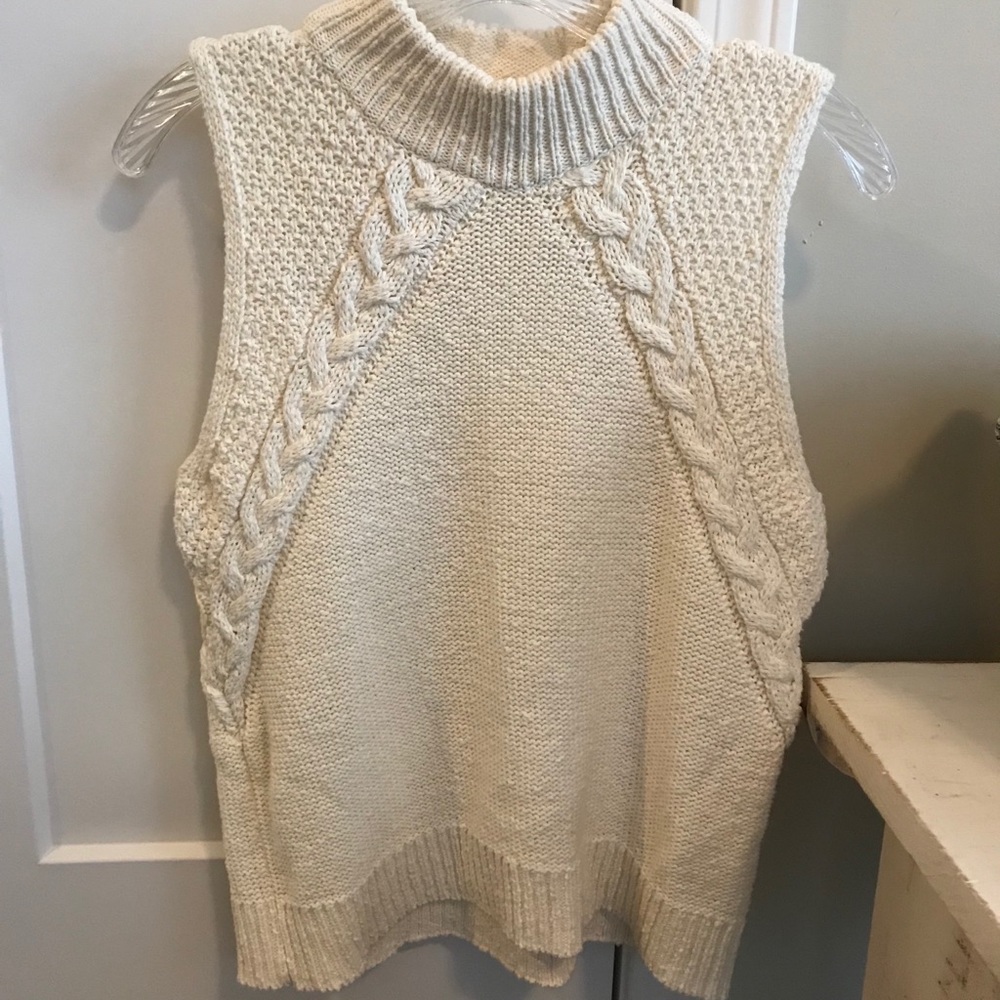 Madewell sleeveless sweater turtleneck